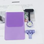 Silicone Nurse Watch Fob Pocket Quartz Doctor Clock Medical with Pencil Case and