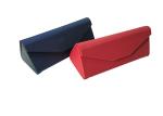 Custom Drawing Lines Leather Eyeglasses Box Folding Sunglasses Case