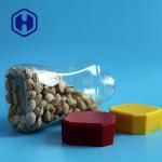 Clear 800ml Powder Beans Plastic Packaging Jar 180mm Height