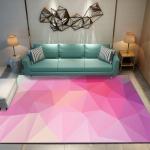 Bestselling Aesthetic 3D Geometric Figure Printed Artistic Living Room Carpet