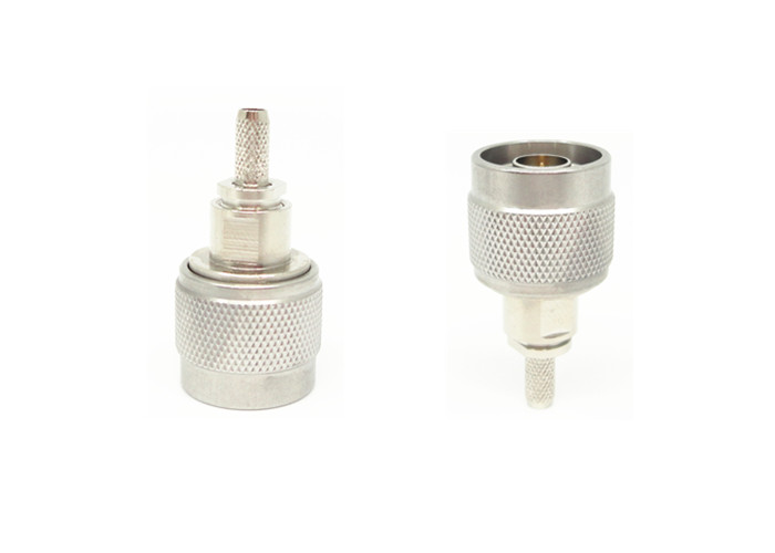 N Type Right Angle Coax Connector Male Gender Good Electrical Characteristic