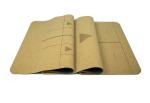 ECO-Friendly Cork Material Yoga Mat, Workout mat, Patterned Design Cork Yoga Mat