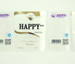 Quality PVC sticky label the printing as customize wholesale