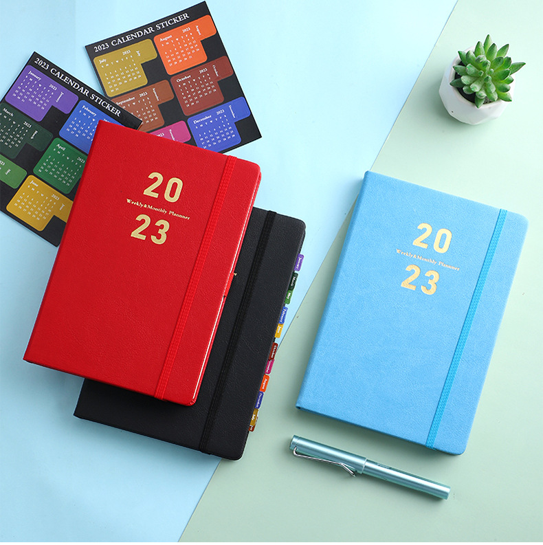 Custom A5 Printed Pu Hardcover Notebook With Elastic Band For Business Customized Logo