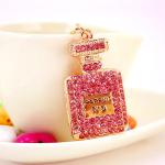 Mini Bag Crystal Car Keychain Multifeature 50mm Length Multicolor