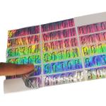 Waterproof Adhesive Label Sticker Printing , Gold Hot Foil Stamping Stickers
