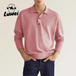 Personalised Adult Cotton Polo T Shirts Collar Business Anti Wrinkle