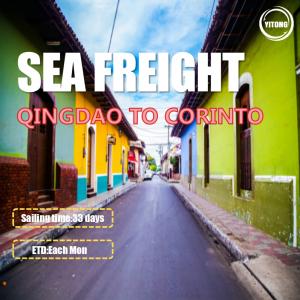 Quality 33 Days FOB CIF International Ocean Freight From Qingdao To Corinto Nicaragua wholesale