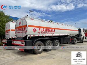Quality 3 Axle 46000L 35T 40T Carbon Steel Fuel Tanker Truck wholesale