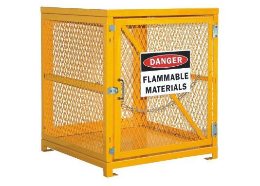 Desk Top Half Height Propane Tank Safety Cage , Gas Bottle Enclosure 31” W X 30”