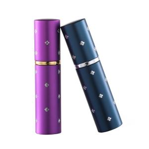 Quality Plum Dot Drill Anodized Little Perfume Bottles 10ml wholesale