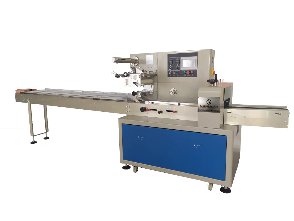 Professional Manufacturer Heat Sealer Package PLC Servo Motor Food Flowing Wrapping Machine