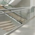High-Strength Stainless Steel Handrails with 12mm Side Thickness for Glass