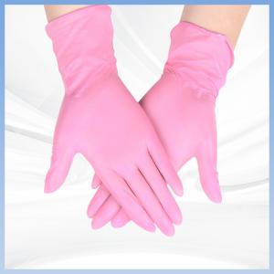 Quality Waterproof Protective Pink Disposable PVC Gloves Chemical Resistant wholesale