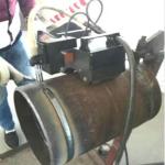 Four wheel Drive Semi Auto Orbital Pipe Welder Featuring DC24V 18RPM Swing Motor