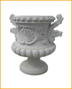 Quality Garden Stone Flower Pot, Stone Carved Planter, Marble Granite Flower Pot (YKFP-23) wholesale