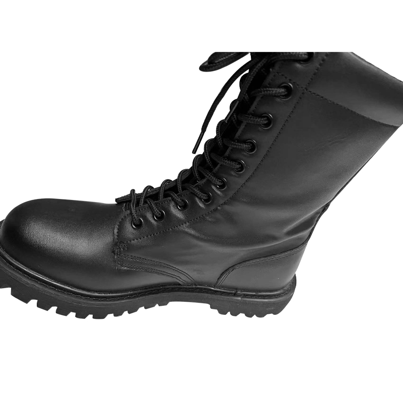 Long Cowhide Leather Protective Boots with Hard Toecap and Smashing Rubber Sole Warm-Keeping