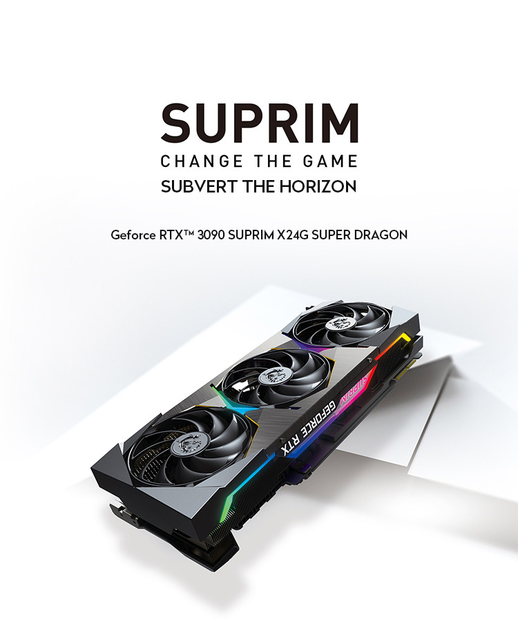PCI Express 4.0 Gaming Graphics Card GeForce RTX 3090 SUPRIM X 24G GDDR6X