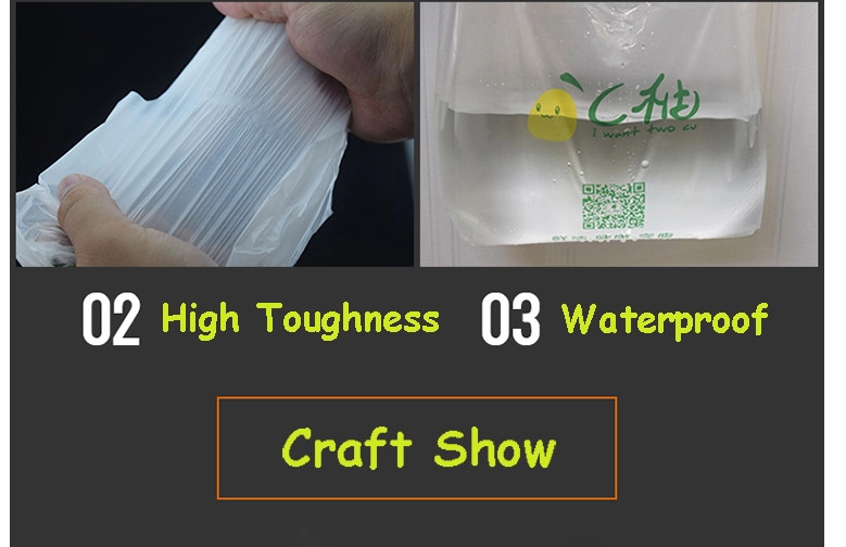 0.51 Mil Green T Shirt Bags Custom Printed For Shopping ISO9000 Certification