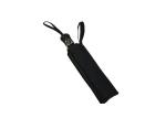 Black Strong Foldable Travel Umbrella Double Layer For Windy Weather
