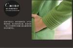 fashion high collar ladies elegant pure cashmere coat