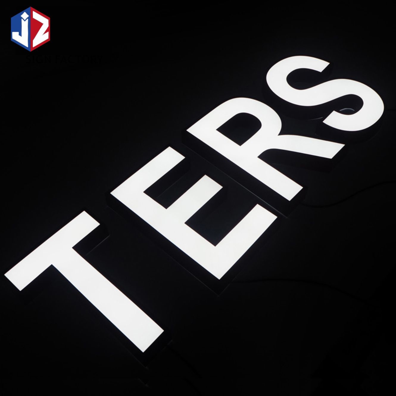 Epoxy Resin LED Outdoor Signage Energy Saving Face Lit Letters