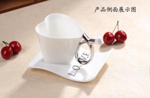 Quality heart shape style coffee mug wholesale