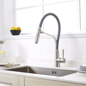 Quality Unique Steel 304/316 Material Hot Cold Water Pull Out Kitchen Sink Faucet For US Market wholesale