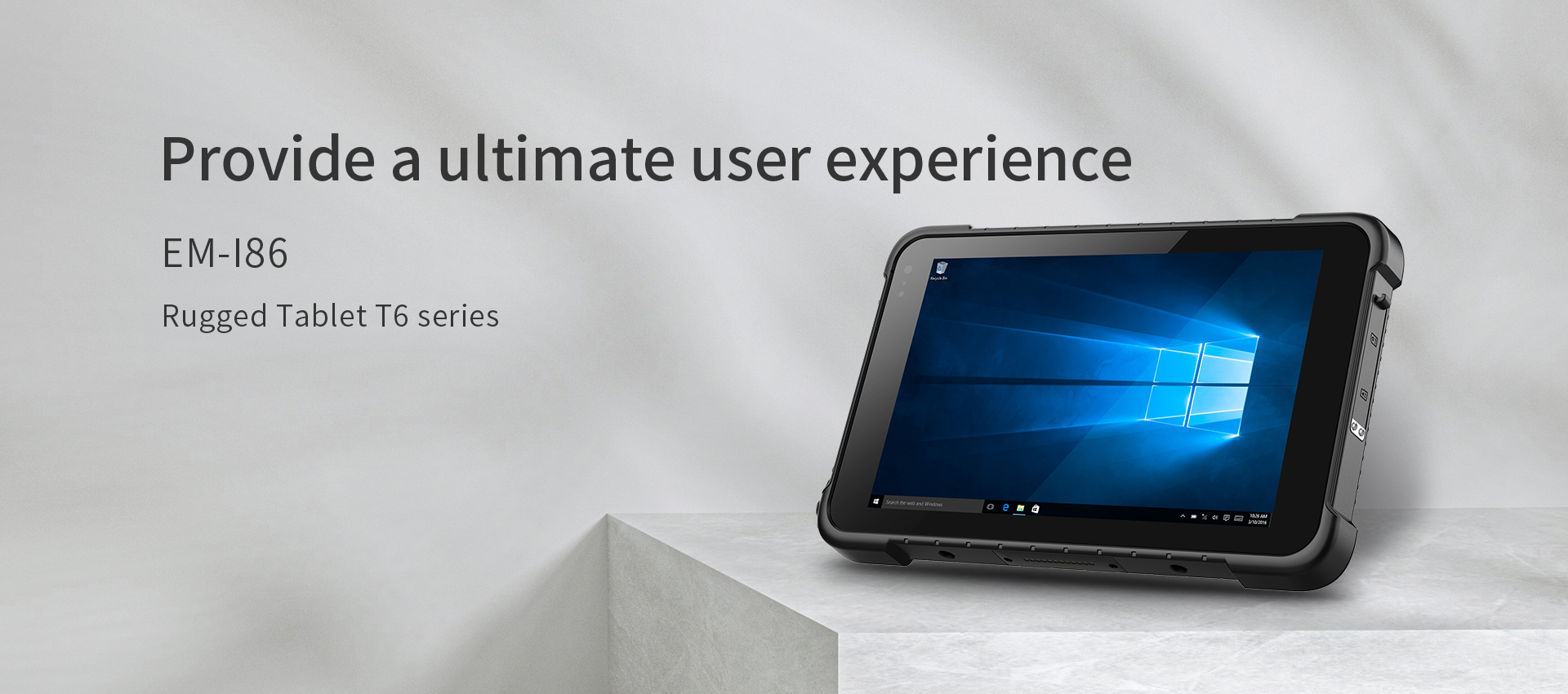 Rugged Tablet with 1D/2D Data Collection ODM/OEM Win Mil-Std-810H IP67 Waterproof 4G LTE