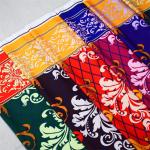 Pink Printed Upholstery Fabric For Dress Roll Packing