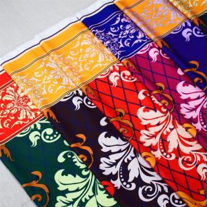 Quality Pink Printed Upholstery Fabric For Dress Roll Packing wholesale