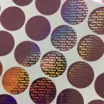 Carton Packaging PVC Adhesive Sticker Label Waterproof Custom Holographic