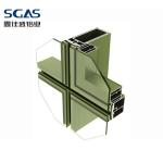 Exterior Facade Panel Aluminum Curtain Wall Profiles Powder Coating Aluminium