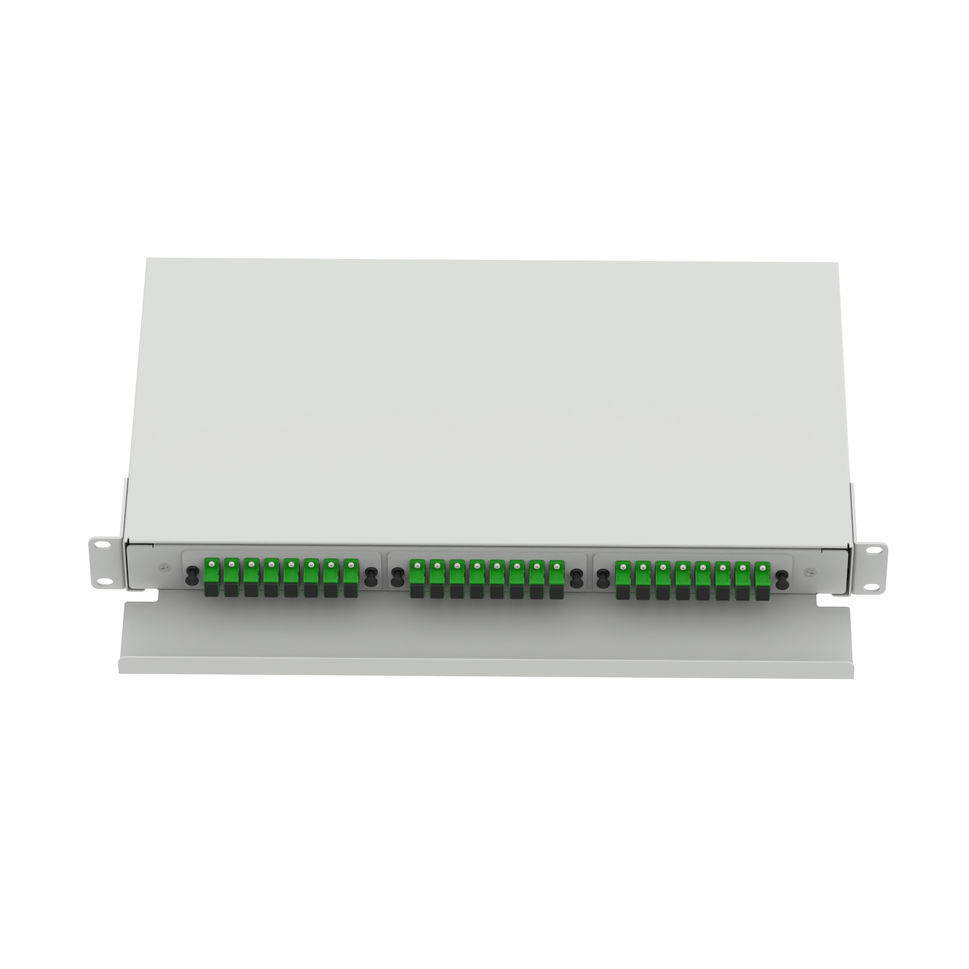 SC Type 1U 24 Port Optic Fiber Distribution Patchpanel for FTTX White and ' Choice
