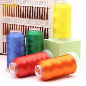 Quality 5000 Yard Polyester Embroidery Thread for Machine Embroidery 120D Polyester/Viscose wholesale