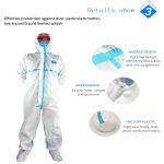 Waterproof Biological Disposable Chemical Full Body Medical Protective Suits