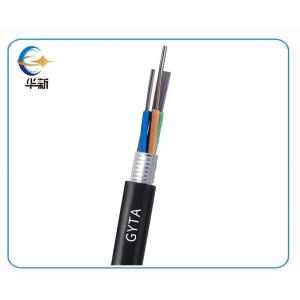 Quality Outdoor Stranded Loose Tube Light Armored Cable GYTA Optical Fiber Cable FTTH Buried Optical Cable Wire GYTA for Communication wholesale