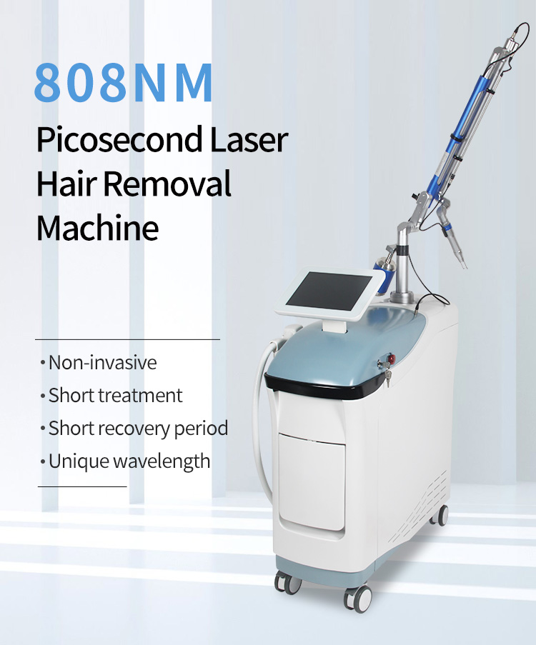 2 In 1 ND Yag Laser Tattoo Removal Machine 755nm 532nm 1064nm Diode