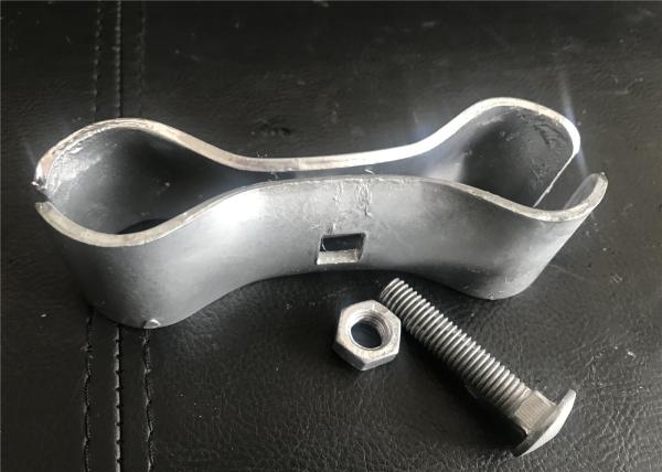 Fully Hot Dipped Galvanized Temporary Fence Clamps / Chain Link Fence Panel