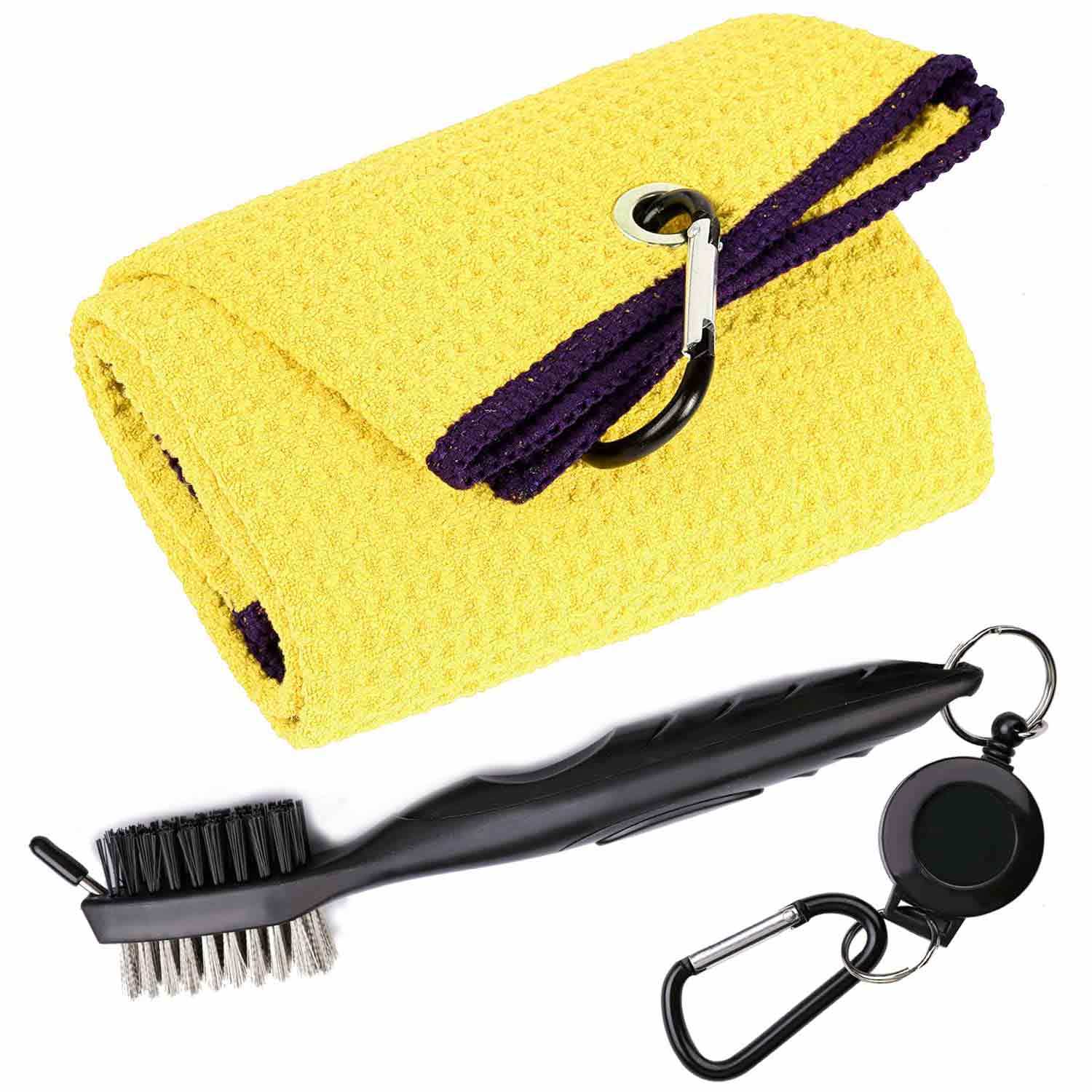 Personalised Microfiber Golf Towel Custom Logo Microfiber Waffle Towel With Printing Golf Golf Clubs