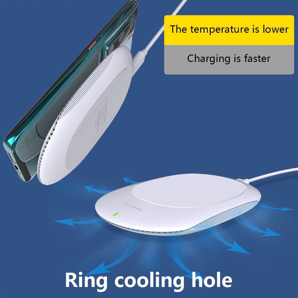 Non-slip silicone pad QI 15W wireless charging For Mobile Phone