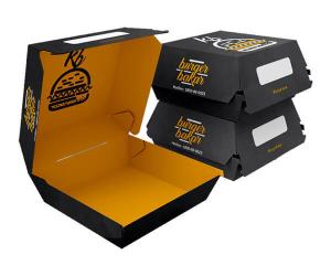 Quality Biodegradable Cardboard Paper Sushi Burger Boxes Packaging Customized Logo wholesale