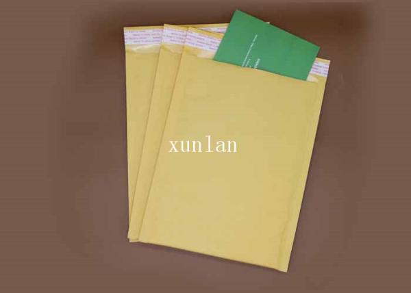 Cheap Yellow Matte Shipping Bubble Mailers Plastic Waterproof For Garment for sale