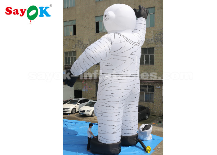 Oxford Cloth 10m Inflatable Astronaut Cartoon Characters With Air Blower
