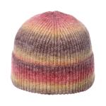 Cross border tie dye gradient knit hat Rainbow warm thick woolen hat