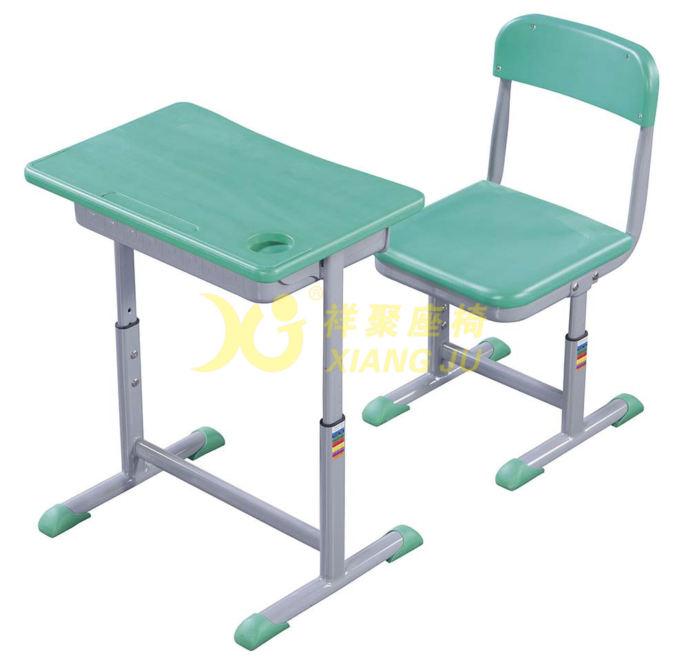 Height Hollow Polythylene Adjustable Student Desk And Chair Set Size 600*400mm