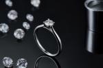 925 Sterling Silver Jewelry Diamond Moissanite Engagement Rings Promise Rings