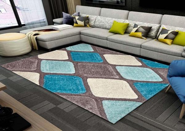 Printed washable area rugs living room bedroom kitchen hotel floor mat 12mm
