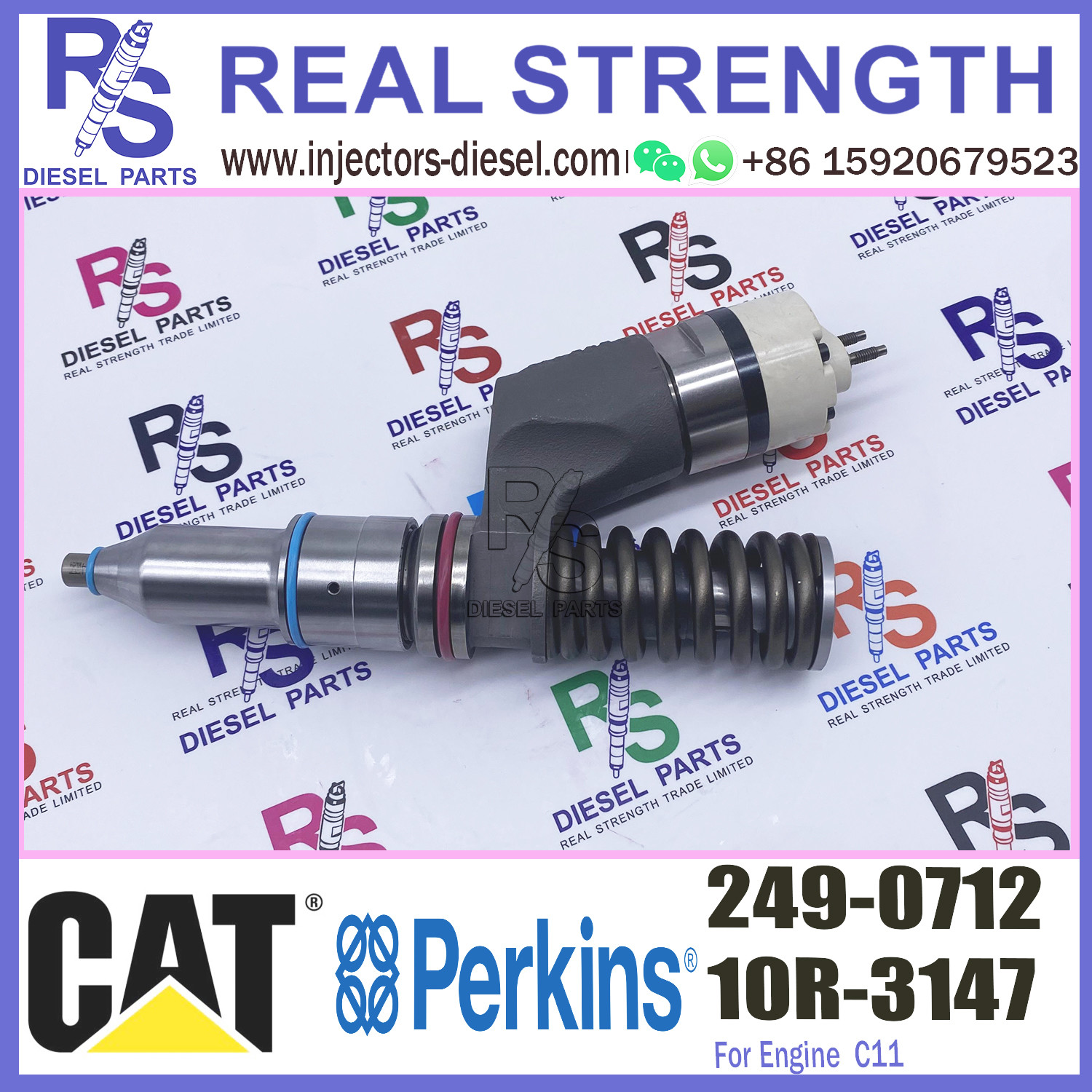 Diesel Engine Parts 249-0712 C13 C11 Fuel Injector 249-0712 for Excavator