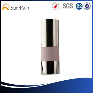 Quality Clear plastic lotion Airless Pump Bottle for foundation 15ml 30ml 50ml wholesale